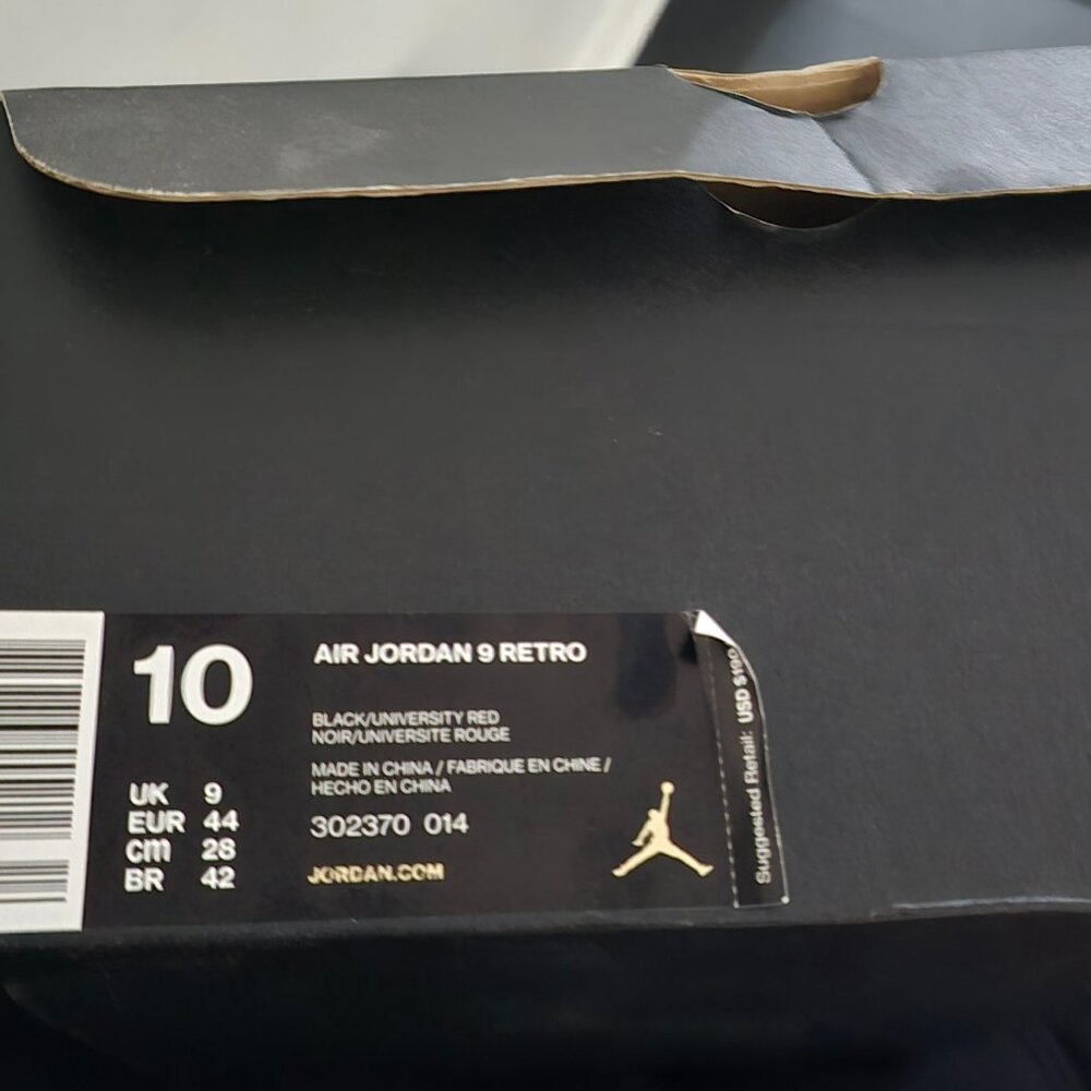 Jordan 9 "Breds" - Picture 6 of 8